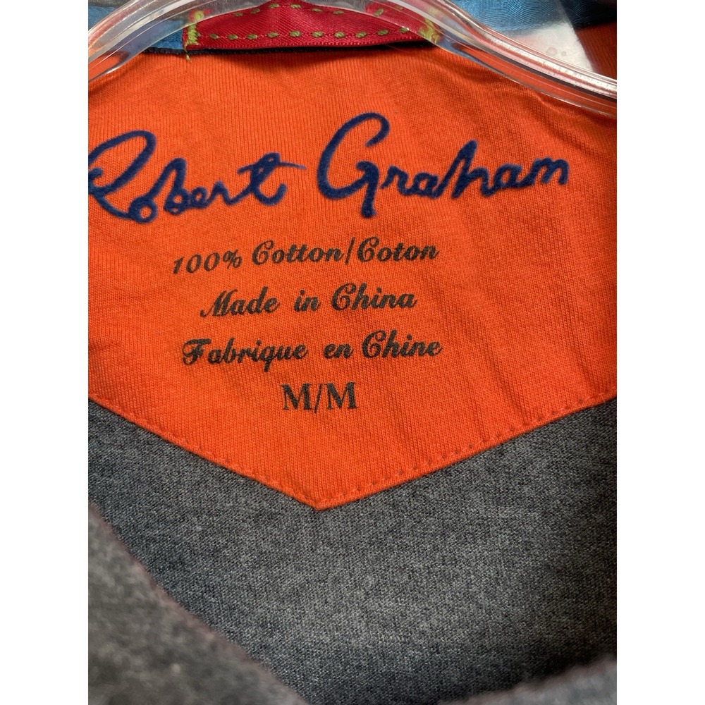 Robert Graham Sz Medium Grey Tiger&Snake Graphic Tee Shirt (R46) - Picture 2 of 5